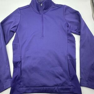 Nike Golf Women's 1/4 Zip Jacket Purple Size M Casual Lightweight‎